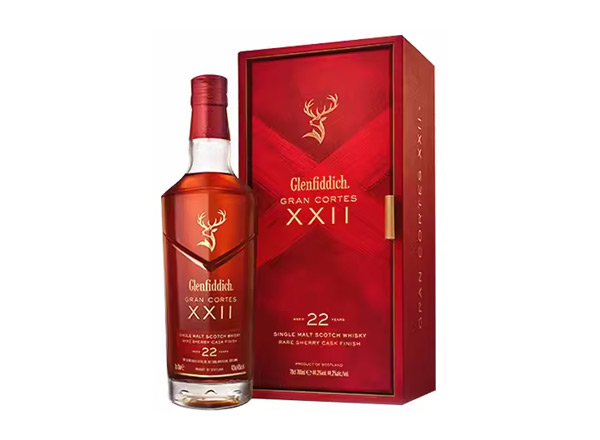 宜宾回收格兰菲迪22年璀璨珍藏版威士忌700ml礼盒装Glenfiddich XXII苏格兰威士忌