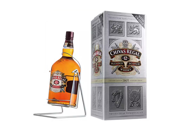 宜宾芝华士12年威士忌回收4500ml 9斤装4.5L进口Chivas Regal洋酒礼盒