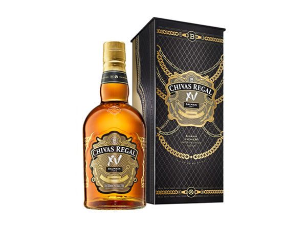 宜宾芝华士15年回收Chivas Regal XV Balmain巴尔曼联名限定版700ml苏格兰调配型威士忌洋酒