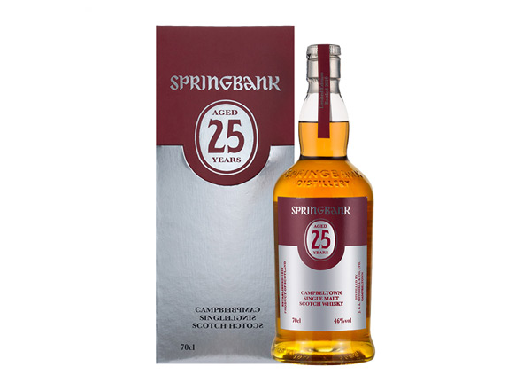 宜宾云顶25年回收云顶威士忌SpringBank 46度坎贝尔镇苏格兰单一麦芽700m进口洋酒威士忌