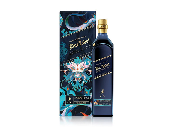宜宾尊尼获加蓝牌威士忌回收Johnnie Walker蟠龙献瑞龙年特别版约翰走路750ml春节限量版