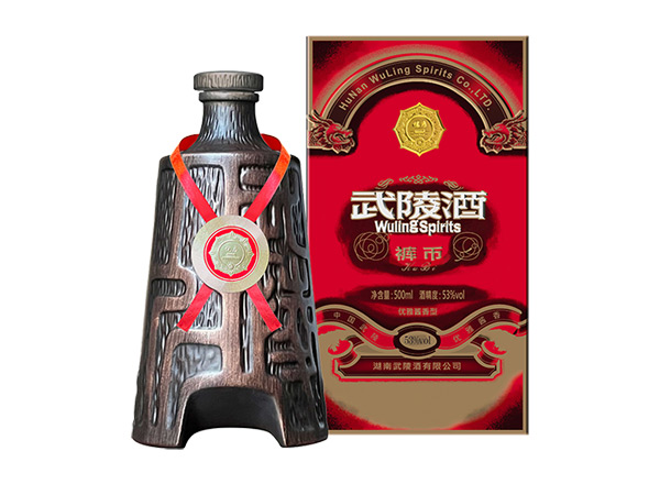 宜宾回收武陵酒裤币53度酱香型白酒500ml/1L礼盒装裤币武陵酒收购