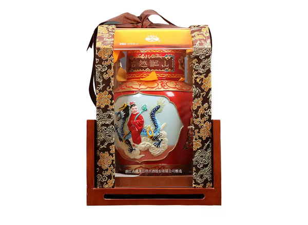 宜宾古越龙山黄酒回收古越龙山状元及第二十年陈酿2.5L工艺浮雕黄酒