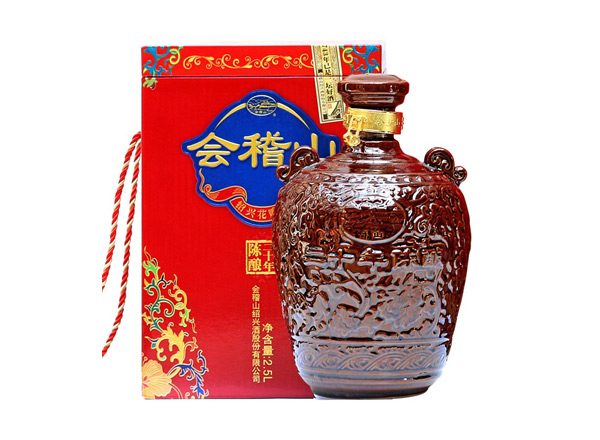 宜宾回收会稽山二十年黄酒陶坛20年陈酿2.5L花雕酒